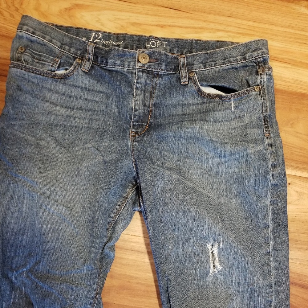 Size 12 ripped boyfriend Jean's